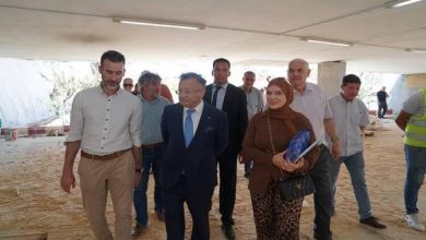 صورة بداري يعاين أشغال التهيئة جامعة هواري بومدين