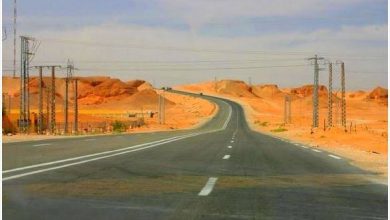 صورة برج باجي مختار..استلام 40 كلم من الطريق الوطني 6 الشهر المقبل