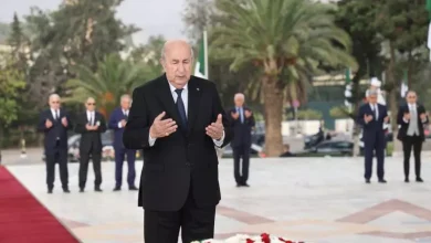 صورة الذكرى الـ70لاندلاع الثورة التحريرية :رئيس الجمهورية يترحم على أرواح الشهداء بمقام الشهيد