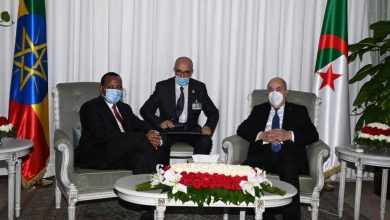 صورة الرئيس تبون يستقبل رئيس الوزراء الإثيوبي