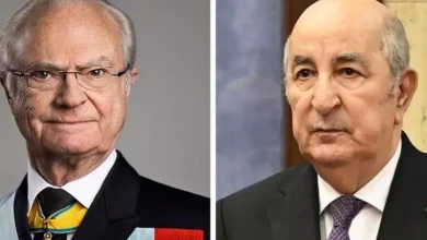 صورة رئيس الجمهورية يتلقى تهاني ملك السويد بمناسبة الذكرى الـ70 لاندلاع الثورة التحريرية