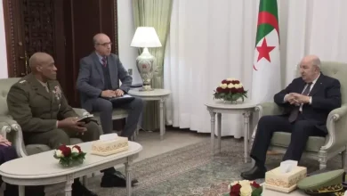 صورة رئيس الجمهورية يستقبل قائد “أفريكوم”