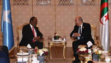 صورة رئيس الصومال يشرع في زيارة إلى الجزائر : إرادة سياسية قوية للارتقاء بعلاقات الشراكة والتعاون