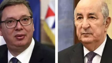 صورة رئيس الجمهورية يتلقى رسالة تهنئة من نظيره الصربي بمناسبة الذكرى الـ71 لثورة نوفمبر المجيدة