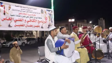 صورة ضمن البرنامج الثقافي والفني الخاص بشهر رمضان..تجاوب لافت مع الوصلات الإنشادية بأيام أولاد جلال للمديح والإنشاد