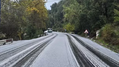 صورة تساقط الثلوج بعدة ولايات شرقية.. تدخلات ميدانية لضمان انسيابية حركة المرور