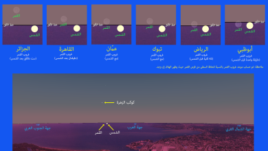صورة تقرير فلكي حول ظروف رؤية هلال شهر رمضان 1447 هـ