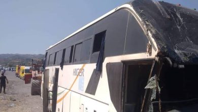 صورة البويرة…إصابة 14 شخصا في حادث مرور بين 3 شاحنات وحافلة