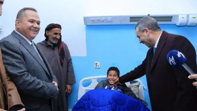صورة تيارت..سعداوي ينقل تعازي رئيس الجمهورية في وفاة تلميذين إثر حادث مرور