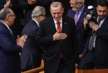 صورة إردوغان في مراسم تنصيبه:  “سنعتبر من أخطاء الماضي وسنعتمد الوحدة”