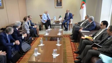 صورة شايب يستقبل نائبة وزير الشؤون الخارجية اليوناني المكلفة بالشؤون الأوروبية