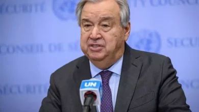 صورة غوتيريش يعرب عن القلق البالغ بشأن الانتهاكات الأخيرة المكثفة لسيادة سوريا وسلامتها الإقليمية
