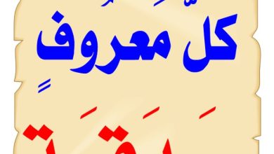 صورة حديث ﷺ “كل معروف صدقة”