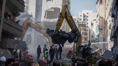 صورة لبنان : استشهاد 11 شخصا في غارة إسرائيلية على قلب بيروت