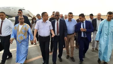 صورة وزير الطاقة بتندوف لافتتاح منجم الحديد بغار جبيلات