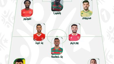 صورة الجولة الـ22 من الرابطة المحترفة : محيوص وبانغورا على رأس التشكيلة المثالية