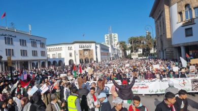 صورة المغرب:  مسيرة حاشدة بمدينة الرباط للمطالبة بإسقاط التطبيع