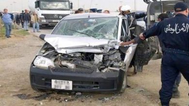 صورة حوادث مرور:  وفاة 42 شخصا وإصابة 1910 آخرين خلال أسبوع