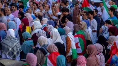 صورة الجزائر العاصمة : وقفة دعم وإسناد للشعب الفلسطيني
