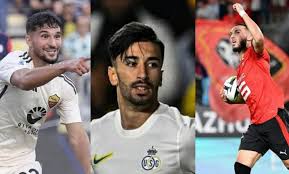 Photo de Buteurs avec leurs clubs respectifs : Aouar, Amoura, Gouiri et Slimani rejoignent les Verts en baroudeurs